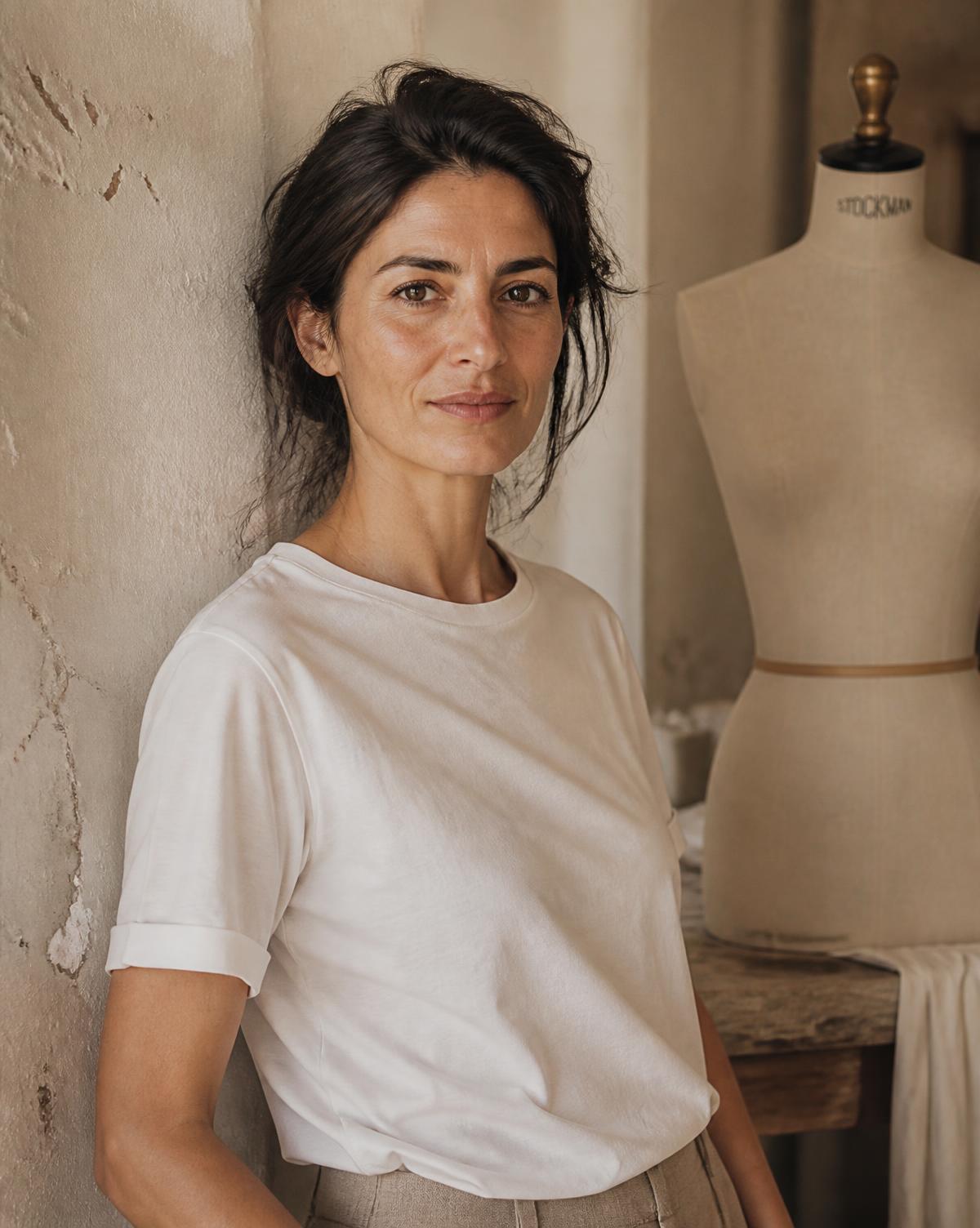 Ritratto di Claudia, fondatrice di CLD, nel suo atelier